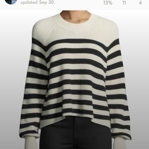 Veronica beard striped sweater large L